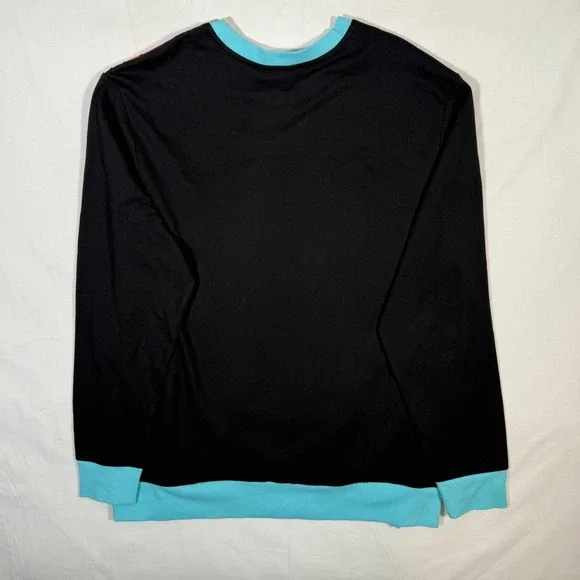 VTG Disney Star Wars XL Pullover Women/Men Colorful Sweatshirt Black Striped - Picture 4 of 4